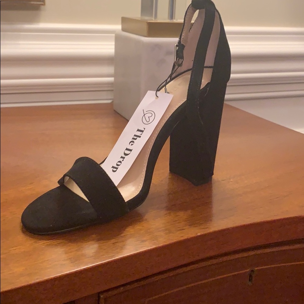 The Drop Strappy High Heel Block Sandal